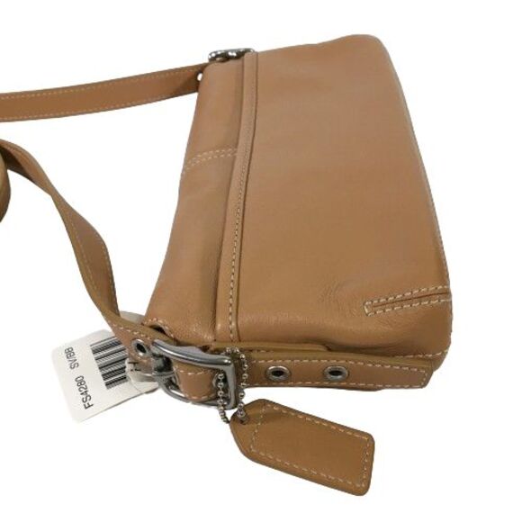 NWT Vintage Coach Legacy Mini Flap Small Crossbody Bag Camel Leather 4280 w/ Box - Picture 12 of 17